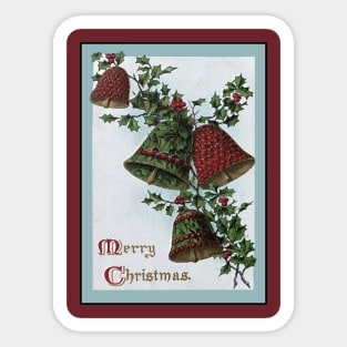 Vintage Merry Christmas Sticker